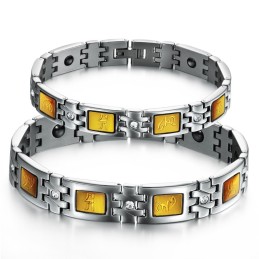 Pulsera De Piedra Imán De Titanio De Calidad Confiable Para La Salud De Los Amantes