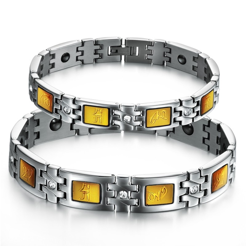 Pulsera De Piedra Imán De Titanio De Calidad Confiable Para La Salud De Los Amantes Pulsera De Piedra Imán De Titanio De Calidad Confiable Para La Salud De Los Amantes