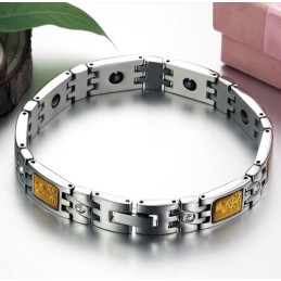 Pulsera De Piedra Imán De Titanio De Calidad Confiable Para La Salud De Los Amantes