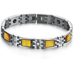 Pulsera De Piedra Imán De Titanio De Calidad Confiable Para La Salud De Los Amantes