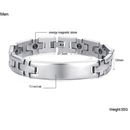 Pulsera De Titanio Antifatiga "El Rey De La Cantidad" Para Amantes
