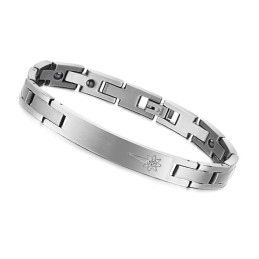 Pulsera De Titanio Con Diamantes Para Amantes, Ideal Para Disfrutar De Una Alta Reputación Tanto En El País Como En El Extranjer