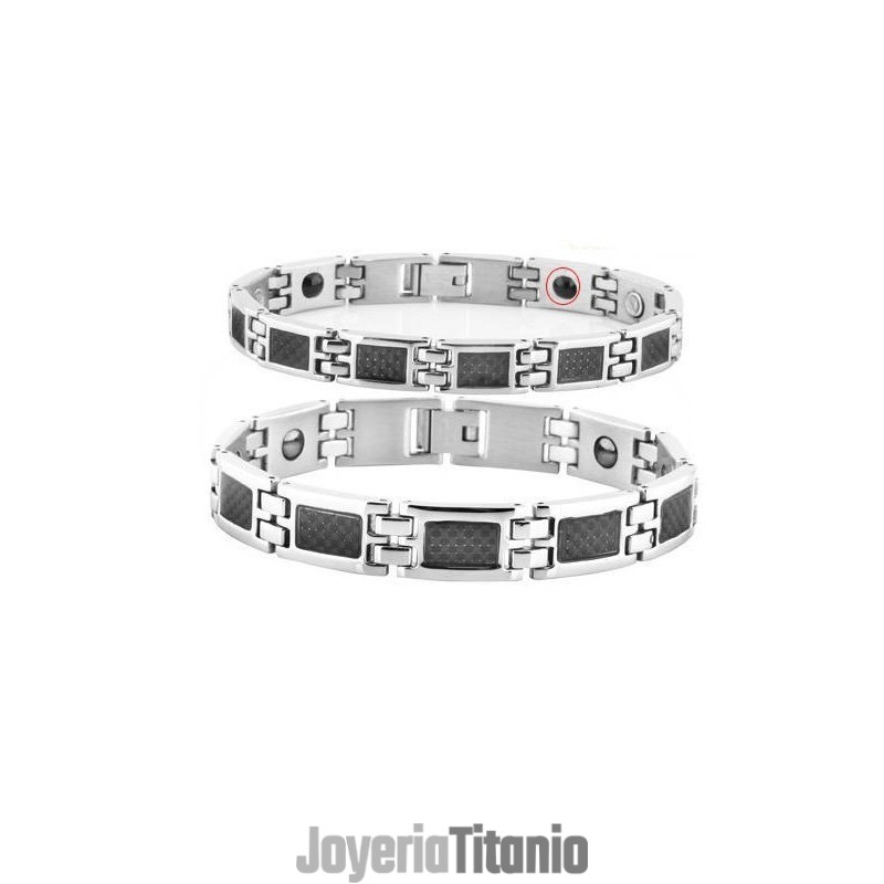 Pulsera De Piedra Imán De Titanio Con Diamantes, La Reina De La Salud Y La Calidad Para Amantes. Pulsera De Piedra Imán De Titanio Con Diamantes, La Reina De La Salud Y La Calidad Para Amantes.