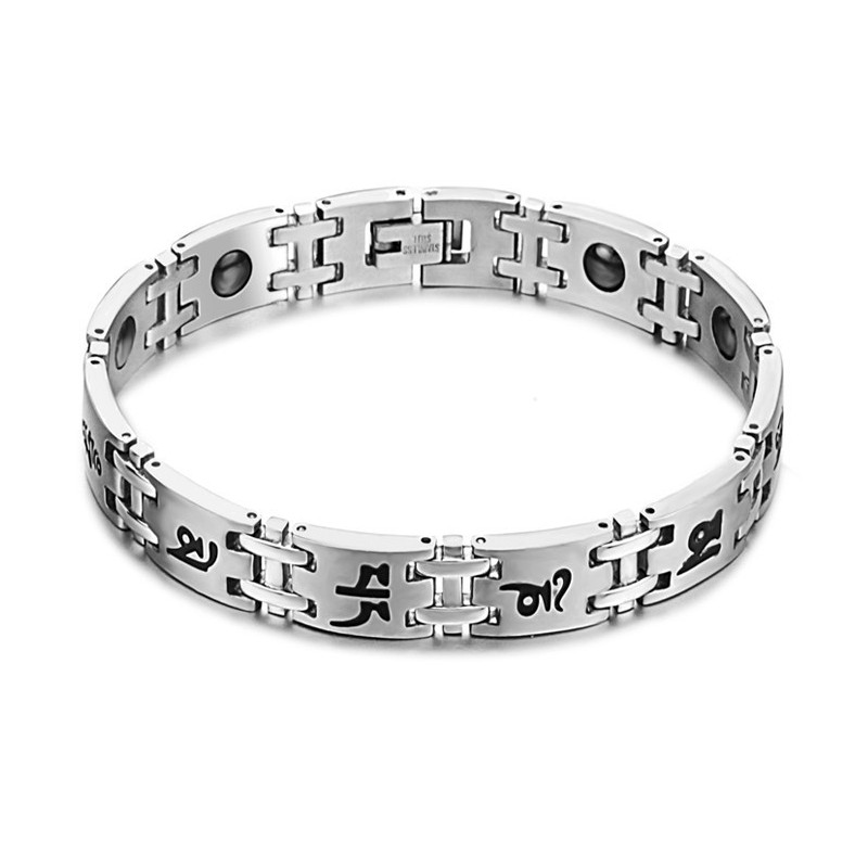 Pulsera De Piedra Imán De Titanio De Calidad Estable Para Hombre