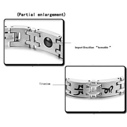 Pulsera De Piedra Imán De Titanio De Calidad Estable Para Hombre