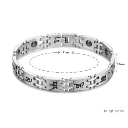 Pulsera De Piedra Imán De Titanio De Calidad Estable Para Hombre