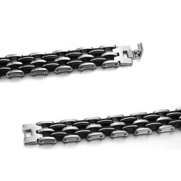 Pulsera De Silicona Y Titanio Para Hombre Con Calidad Y Cantidad Garantizadas