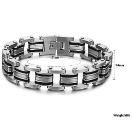 Pulsera Clásica De Silicona Y Titanio Para Hombre, De Calidad Estable.