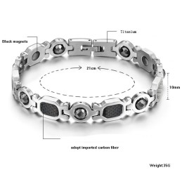 Pulsera De Piedra Imán De Titanio De Calidad Estable Para La Salud Masculina