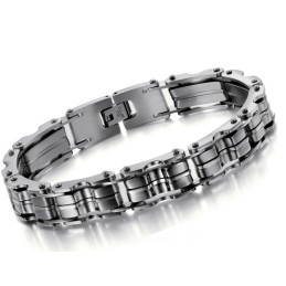 Pulsera Clásica De Titanio Para Hombre De Alta Calidad