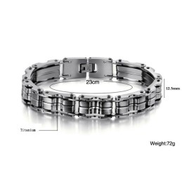Pulsera Clásica De Titanio Para Hombre De Alta Calidad