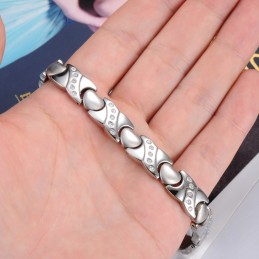 Pulsera De Titanio Con Forma De Corazón Y Diamantes, Calidad Y Cantidad Garantizadas