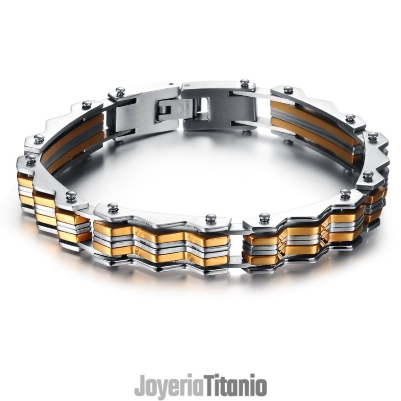 Pulsera De Titanio Para Hombre De Calidad Estable