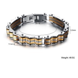 Pulsera De Titanio Para Hombre De Calidad Estable