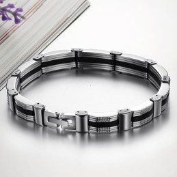 Pulsera De Titanio Para Hombre "To Have A Long Story"