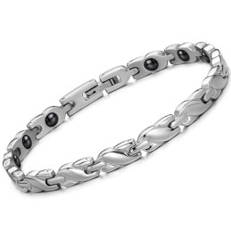 Pulsera De Piedra Imán De Titanio Para La Salud Femenina, Fácil De Usar