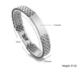 Pulsera De Titanio Para Hombre De Calidad Estable