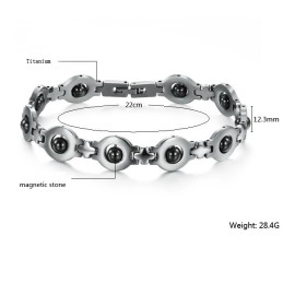 Pulsera De Titanio Antifatiga Para Hombre De Amplia Variedad