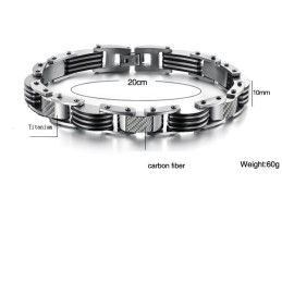 Pulsera De Titanio Para Hombre De Calidad Confiable