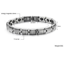 Pulsera De Piedra Imán De Titanio Con Especificaciones Completas