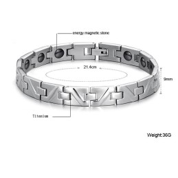 Pulsera De Imán De Titanio Antifatiga Fácil De Usar