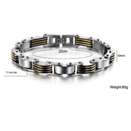 Pulsera De Titanio Para Hombre Fácil De Usar