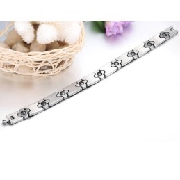 Pulsera De Titanio De Calidad Superior Con Diamantes Para La Salud