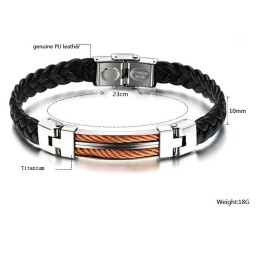 La Reina De La Calidad: Brazalete De Titanio Para Hombre