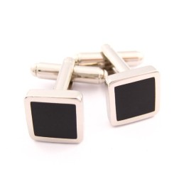 Gemelos Cuadrados De Titanio Y Baño Ip Negro