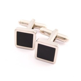 Gemelos Cuadrados De Titanio Y Baño Ip Negro