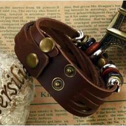 Brazalete De Cuero Y Titanio Con Forma De Mariposa De Alta Calidad Para Mujer