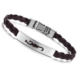 Brazalete De Cuero De Titanio Para Mujer De Calidad Superior