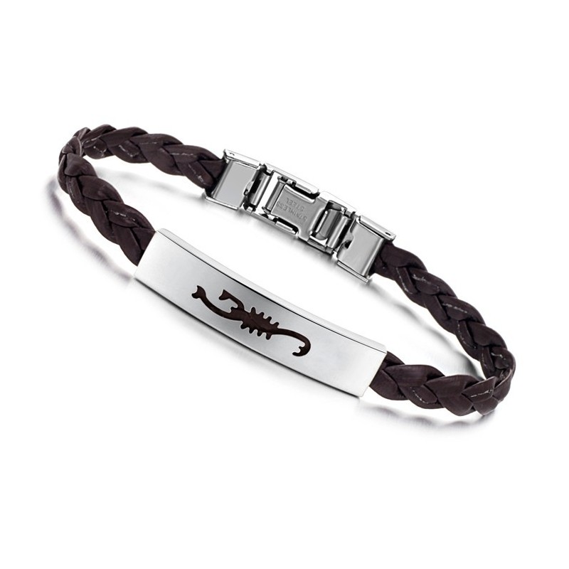 Brazalete De Cuero De Titanio Para Mujer De Calidad Superior