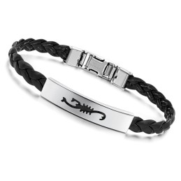 Brazalete De Cuero De Titanio Para Mujer De Calidad Superior