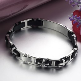 Brazalete De Silicona Y Titanio Para Hombre, Duradero Y De Uso Frecuente.