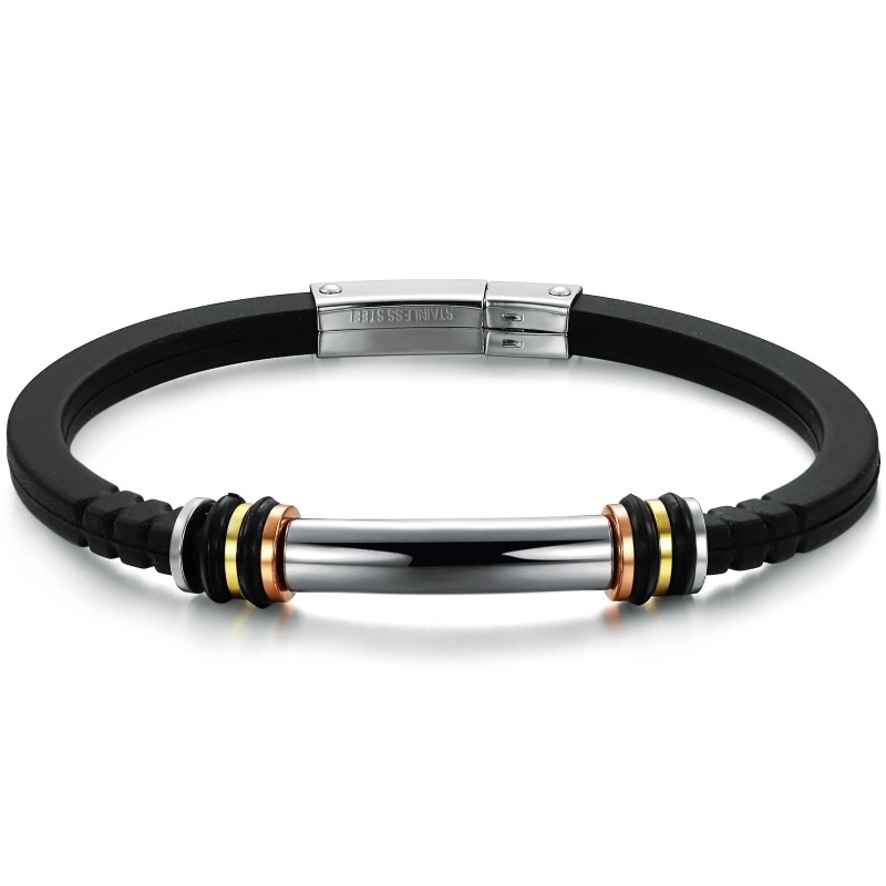Pulsera De Silicona Y Titanio Que Se Vende Muy Bien En Todo El Mundo Pulsera De Silicona Y Titanio Que Se Vende Muy Bien En Todo El Mundo