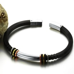 Pulsera De Silicona Y Titanio Que Se Vende Muy Bien En Todo El Mundo