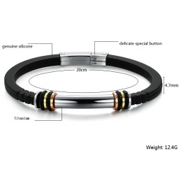 Pulsera De Silicona Y Titanio Que Se Vende Muy Bien En Todo El Mundo