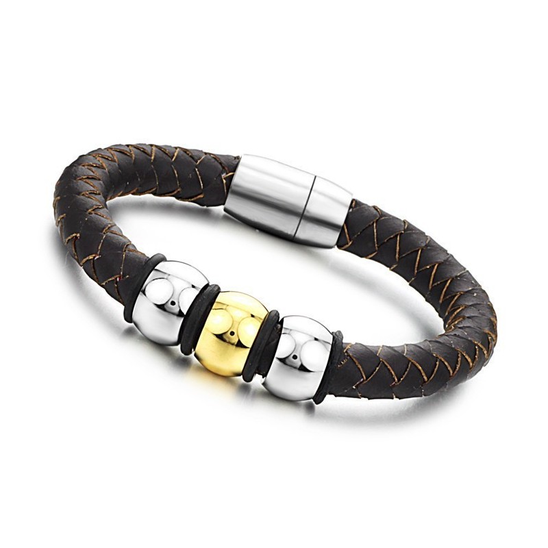 Pulsera De Cuero De Titanio Marrón Para Disfrutar De Una Alta Reputación En El País Y En El Extranjero Pulsera De Cuero De Titanio Marrón Para Disfrutar De Una Alta Reputación En El País Y En El Extranjero