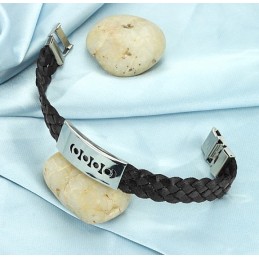 Brazalete De Titanio Negro De Calidad Superior