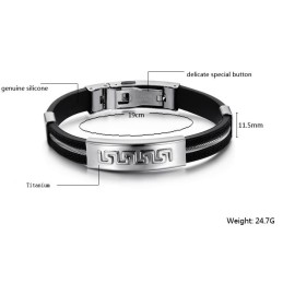 Brazalete De Titanio Para Hombre De Calidad Confiable