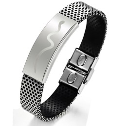 Brazalete De Titanio De Alta Calidad Con Forma De Víbora Masculina