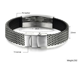 Brazalete De Titanio De Alta Calidad Con Forma De Víbora Masculina