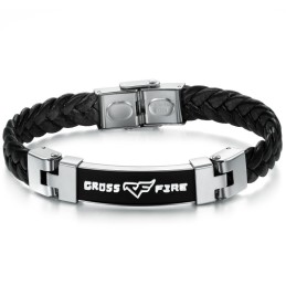 Brazalete De Cuero De Titanio De Reputación Confiable