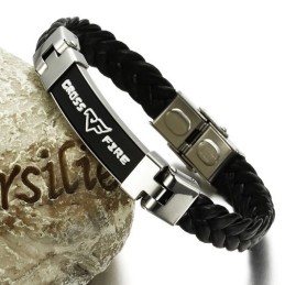 Brazalete De Cuero De Titanio De Reputación Confiable
