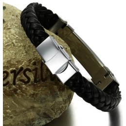 Brazalete De Cuero De Titanio De Reputación Confiable