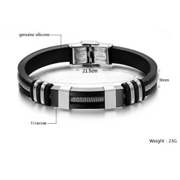 Brazalete De Silicona Y Titanio Con Calidad Y Cantidad Garantizadas