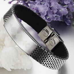 Brazalete De Cuero De Titanio Para Tener Una Larga Historia