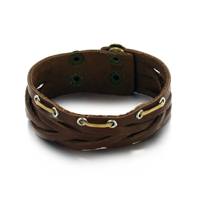 Brazalete De Cuero De Titanio De Calidad Superior Brazalete De Cuero De Titanio De Calidad Superior