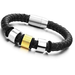 Brazalete De Cuero De Titanio Para Mujer De Calidad Estable